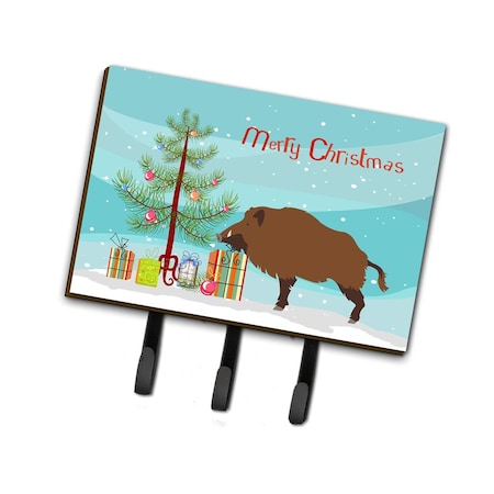 Carolines Treasures Wild Boar Pig Christmas Leash or Key Holder BB9303TH68
